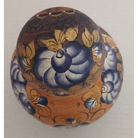 Nesting Dolls Hand Painted - 10 Pieces Light Wood Marked Soviet? RARE Large size - Picture 9 of 13